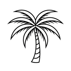 Obraz premium palm tree logo
