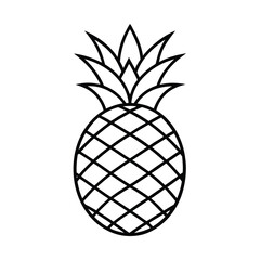 Obraz premium pineapple vector illustration