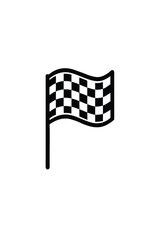 Fototapeta premium checkered flag vector illustration