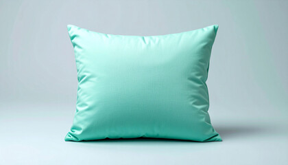 Soft Mint Green Baby Pillow With Top Logo Placement Space