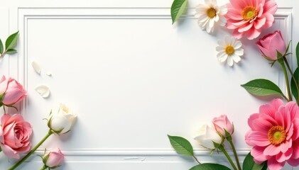 Clean white background with subtle Roman-inspired motif, minimal, motif, white
