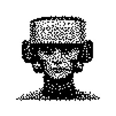 Pixel art web icons vector men