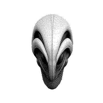 reptil futuristic Pixel art web illustration allien 