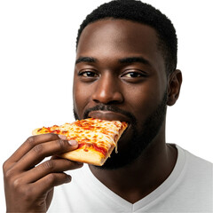young man eating a sandwich