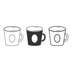 Hot Drink Icon Set Vector Design.