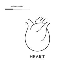 Human Heart Eternal Organ Icon Vector Design.