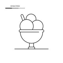 Ice Cream Icon Vector Design. 