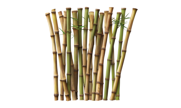 bamboo isolated on white background