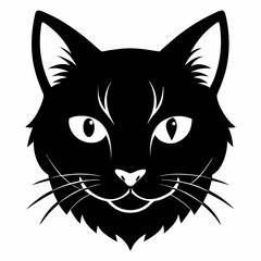 black cat head