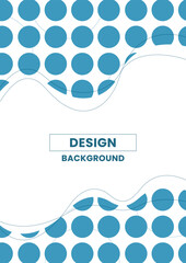 Blue geometric abstract background with circle pattern.