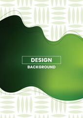 Green organic shape abstract background with leaf pattern.