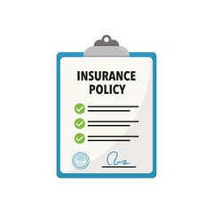 Insurance Policy Icon Vector Design. 