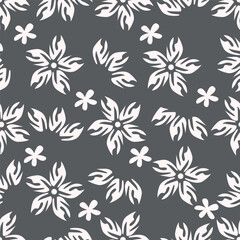 Beautiful and charming abstract allover floral design for textile factory