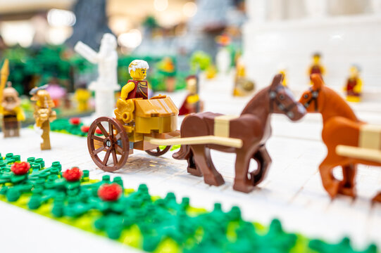 Lego toys in action