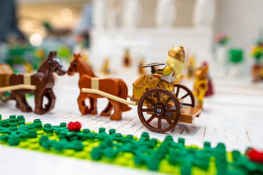 Lego toys in action