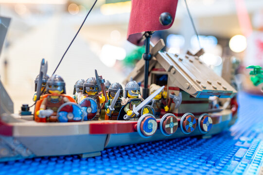 Lego toys in action