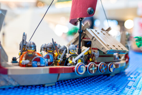 Lego toys in action