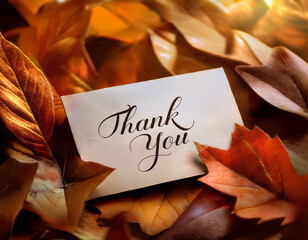 Generated Image of a “Thank You” card background 