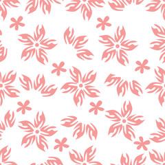 Beautiful and charming abstract allover floral design for textile factory