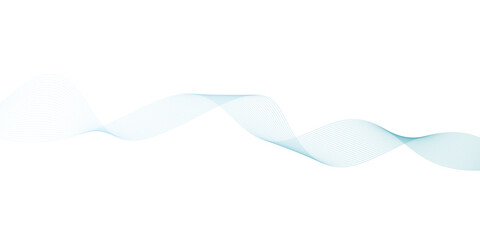 Abstract vector background with blue wavy lines. Blue wave background. Blue lines vector illustration. Curved wave. Abstract wave element.	