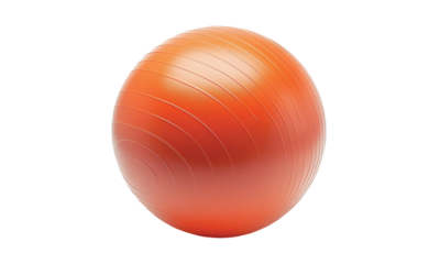 over ball, exercise ball isolated on transparent or white background