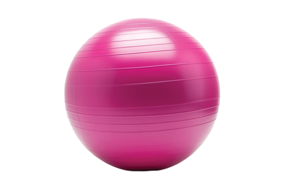 over ball, exercise ball isolated on transparent or white background
