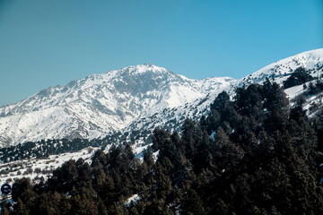 Amirsoy, Amirsay snowy rocks, mountains in Uzbekistan