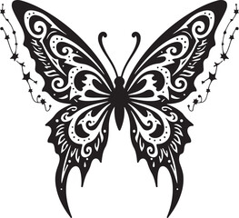 Mystical Butterfly  Tattoo's  design vector  