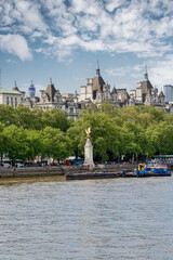 Memorial of the Royal Air Force in London, situated on the Victoria Embankment of the River Thames.