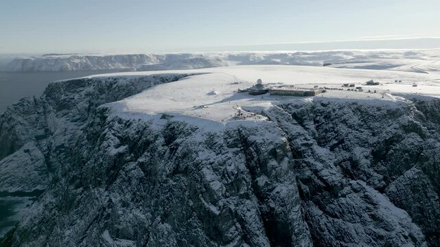 North Cape Norway in winter