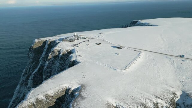 North Cape Norway in winter
