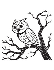 Cute Halloween Animal Coloring Pages for Kids – Vector Line Art New Collection