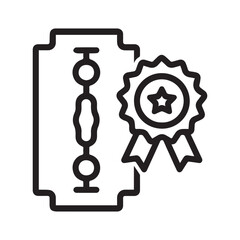 Blade on Gold Award Badge