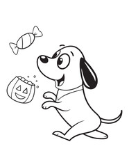 Cute Halloween Animal Coloring Pages for Kids – Vector Line Art New Collection
