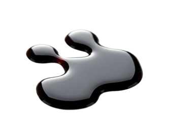Liquid Texture: Glossy Black Spill