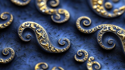 Delicate spirals form a continuous loop of beauty in this elegant illustration. The high-definition format accentuates every detail and curve.