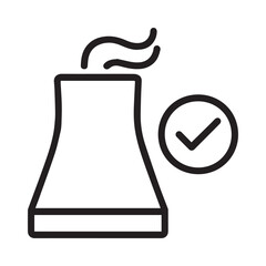 Checkmark on Nuclear PowerPoint Slide