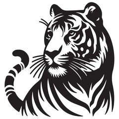 tiger head vector