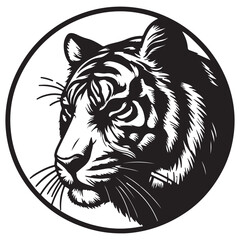 tiger head vector