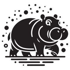 hippopotamus in water