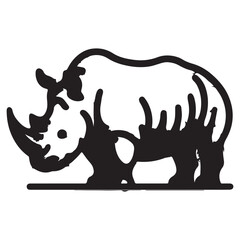 rhino vector illustration