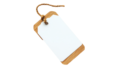 Name tag card isolated on transparent or white background, clipping path ,png 
