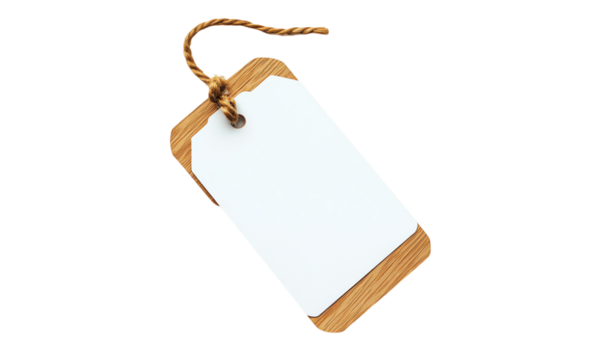Name tag card isolated on transparent or white background, clipping path ,png 
