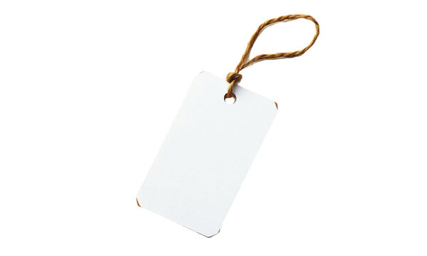 Name tag card isolated on transparent or white background, clipping path ,png 
