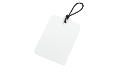 Name tag card isolated on transparent or white background, clipping path ,png 
