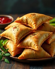 Samosas de la India.