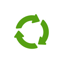 The green recycling symbol represents sustainability and environmental awareness, making it ideal for ecologythemed projects, marketing materials, and recycling promotion campaigns