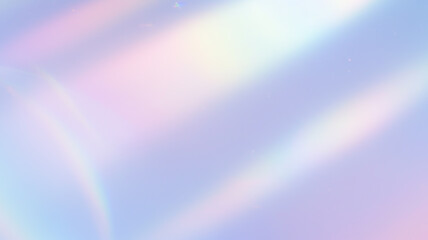 Abstract background with prominent diagonal iridescent light flares in pastel pink, blue, and white. Futuristic light effect for modern design projects or gentle, vibrant digital art with soft motion.