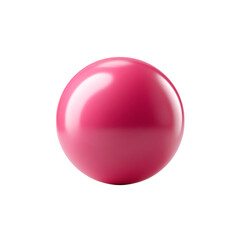 Radiant Pink Sphere of A vibrant, perfectly rendered pink sphere, exuding a sense of captivating perfection and minimalist beauty. This image is a testament to simplicity.