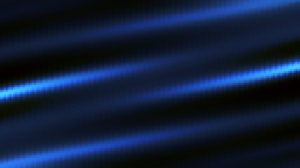 Dark abstract background with horizontal blurred blue light streaks creating a sense of speed. Modern design element, energetic motion blur, futuristic digital art, and dynamic light patterns.